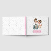 Quirky Couple Aquarelle Mariage Livre d'invité Fun (Complet)