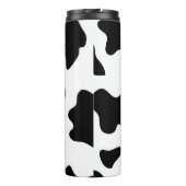 Quirky Cow Pattern Pink Monogram Thermosbeker (Achterkant)