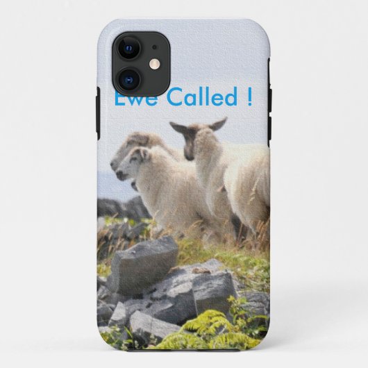 Quirky Design - Schapen in een veld Case-Mate iPhone Case (Achterkant)