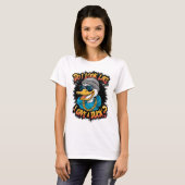 Quirky Duck: Zie ik eruit alsof ik een eend geef? T-shirt (Voorkant volledig)