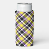 Quirky Eclectische Boho Nonbinary Plaid Pride Vlag (Seltzer Voorkant)