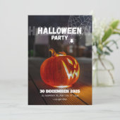 Quirky Euro-Chic Halloween Party Invitation (Debout devant)