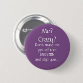 Quirky, Fun Statement Buttonnen en Pins Ronde Button 5,7 Cm (Voorkant /achterkant)