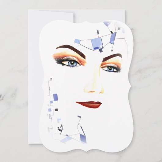 Quirky Funny Funky Boho Creative Kaart (Achterkant)