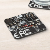 Quirky Geeks Circuit Board Grafisch Onderzetter (Linkerzijde)