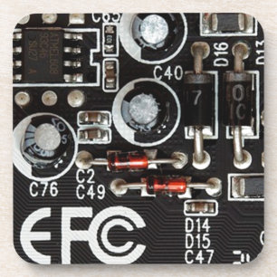 Quirky Geeks Circuit Board Grafisch Onderzetter