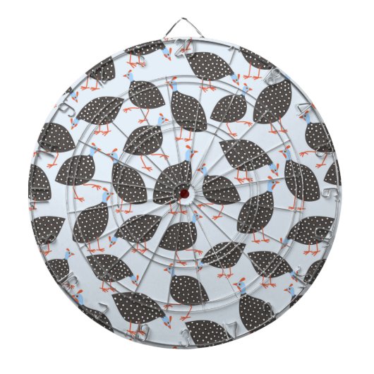 Quirky Guinee Fowl Pattern Dartbord (Voorkant)