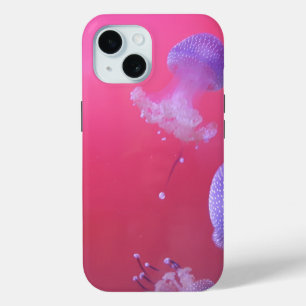 Quirky Jellyfish in the Pink Water