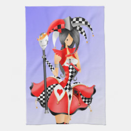 Quirky Jester & Puppet King Theedoek