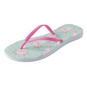Quirky Kawaii Axolotl Pattern Teenslippers (Schuin)