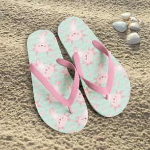 Quirky Kawaii Axolotl Pattern Teenslippers