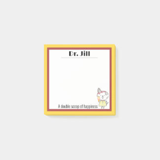 Quirky kawaii kat ijsgeluk post-it® notes