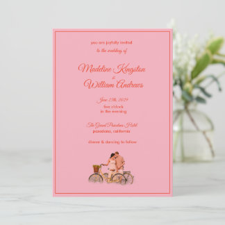 Quirky Kitschy Retro Photo Wedding Invitation