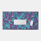 Quirky Monster Doodle Bureaumat (Keyboard & Muis)