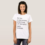 Quirky Noah en Unicorns Funny Quote T-shirt (Voorkant volledig)