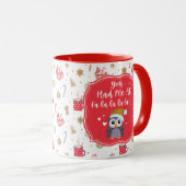 Quirky Owl Holiday Mok (Voorkant rechts)