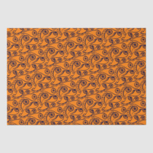 Quirky Paisley Eye Pattern Creepy Funny Halloween Tissuepapier
