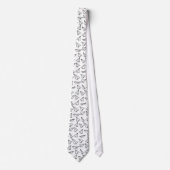 Quirky Paper Airplane Pattern Stropdas (Voorkant)