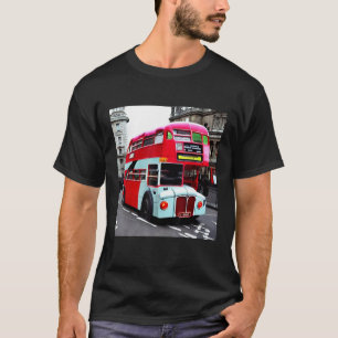 Quirky Perspectief Londen Bus Afbeelding Stadsverv T-shirt