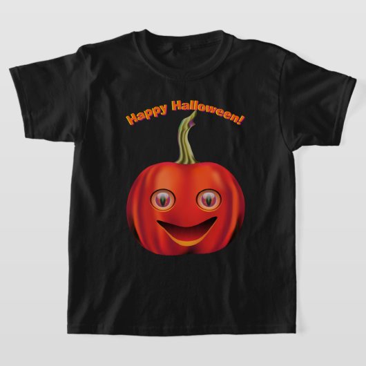 Quirky Pumpkin Halloween T-Shirt (Laagn)