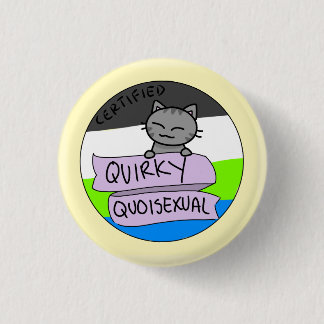 Quirky Quoisexual Ronde Button 3,2 Cm