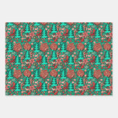 Quirky Retro Holiday #1 Inpakpapier Vel (Voorkant 2)