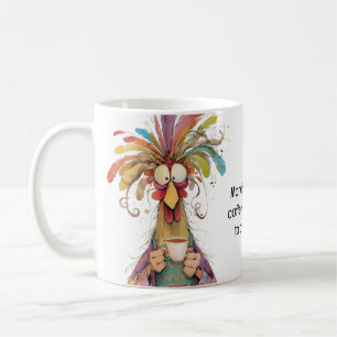 Quirky Rooster Coffee Humor Koffiemok