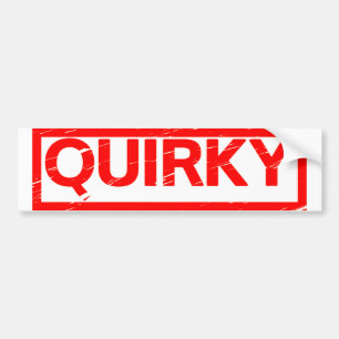 Quirky Stamp Bumpersticker