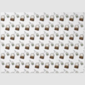 Quirky Tea Bag Pattern Tissuepapier (Voorkant)