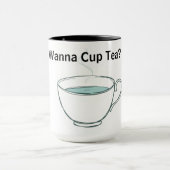 Quirky Tea Time Whimsical Personalized Tea Mok (Midden)