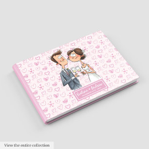 Quirky Watercolor Mariage Memory Livre d'or