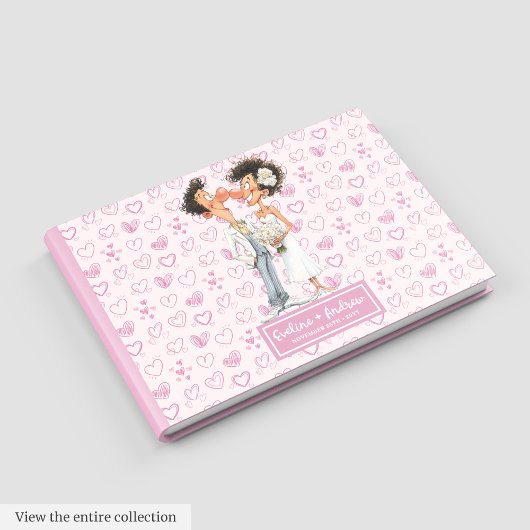 Quirky Watercolor Mariage Memory Livre d'or