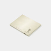 Quirky Whimsical Cat - Gepersonaliseerd Post-it® Notes (Schuin)