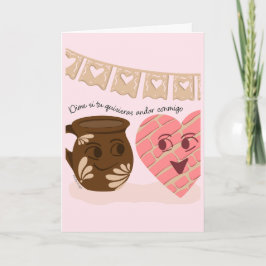 Quisiera Andar Conmigo Valentine Card Kaart