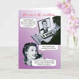 Quit Projecting Your Curiosity Birthday Kaart