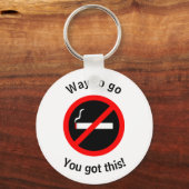 Quit Smoking Congratulations Sleutelhanger (Voorkant)