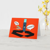 QUIT WORK GREETING CARD KAART (Gele Bloem)