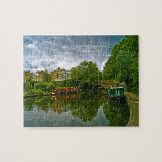 Quite River Scene London. Legpuzzel (Horizontaal)