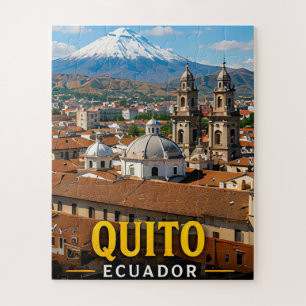 Quito Andes-toppen en koloniale elegant Legpuzzel