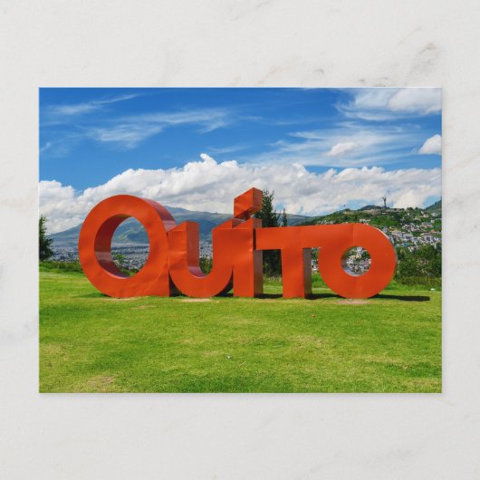 Quito Briefkaart (Voorkant)