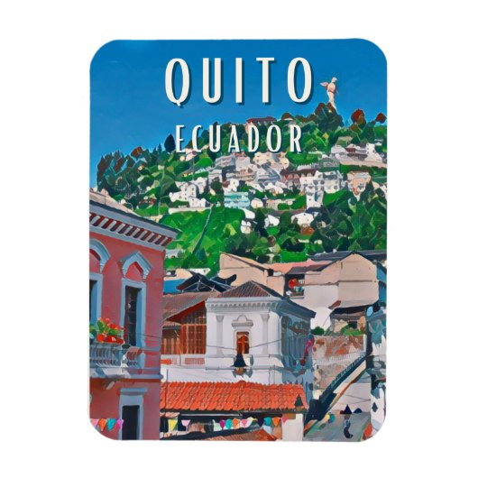 Quito, de hoofdstad van Ecuador Magneet (Verticaal)
