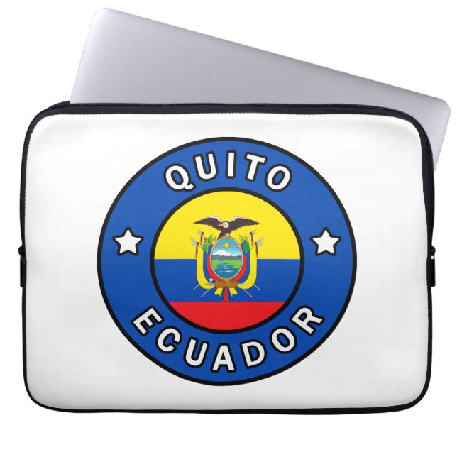 Quito Ecuador Laptop Sleeve (Voorkant)