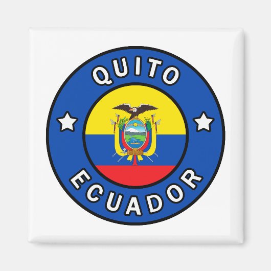 Quito Ecuador Magneet (Voorkant)