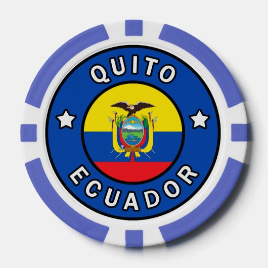 Quito Ecuador Pokerchips (Voorkant)