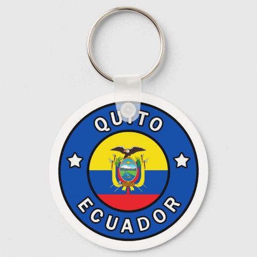 Quito Ecuador Sleutelhanger (Voorkant)