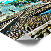 Quito Ecuador Stadsillustratie Poster (Hoek)