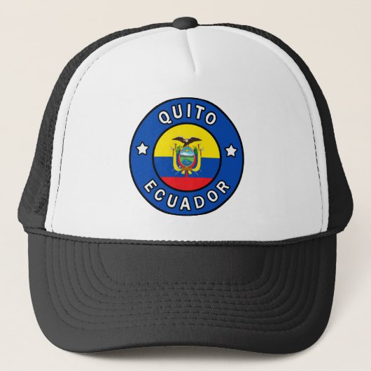 Quito Ecuador Trucker Pet (Voorkant)