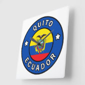Quito Ecuador Vierkante Klok (Hoek)