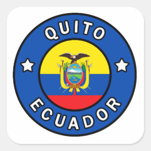 Quito Ecuador Vierkante Sticker