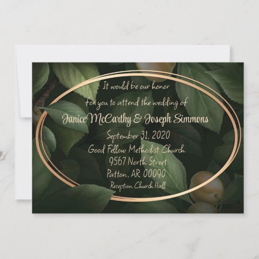 Quitter le Faire-part de mariage de la vie unique (Devant)